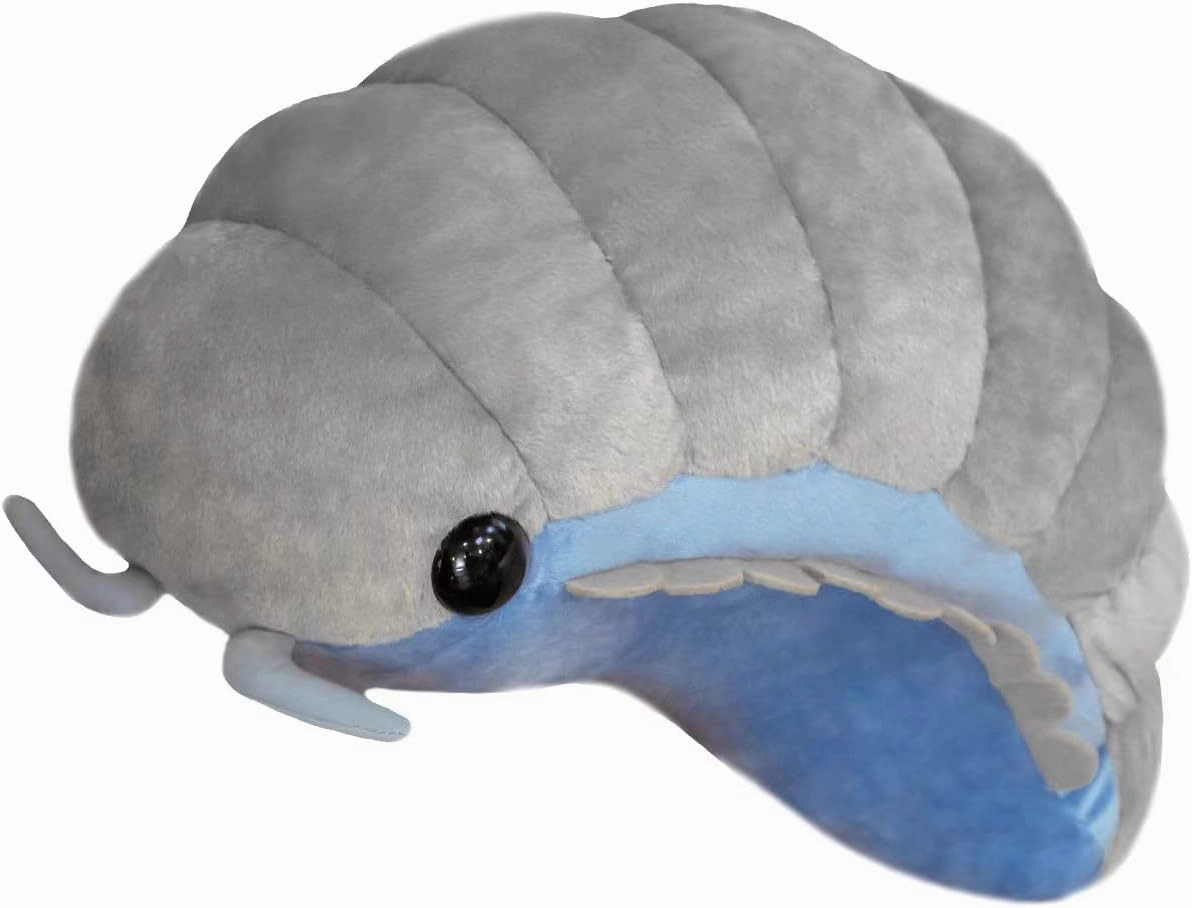 Lifelike Insect Plush Toy, Pill Bug Stuffed Animal Plush Pillow Birthday Xmas Gift for Kids (Gray,12Inch)