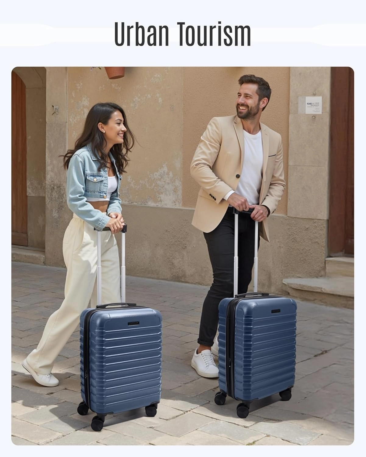 LIGHT FLIGHT Carry On Luggage 22x14x9 Airline Approved, Carry On Suitcases with Wheels, Expandable Hardside Lightweight Rolling Travel Luggage with TSA Lock 20 Inch Carryon, Royal Blue