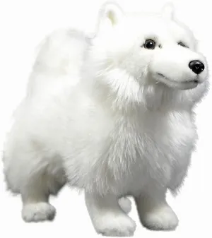 lilizzhoumax Samoyed Stuffed Animal,Realistic Dog Plush,Super Soft Plush,Toys for Kids,Lifelike Dog Figure Toy,Girl Toys,Gift for Kids,Valentine’s Day Gift, Home Decor(White 12 inch)