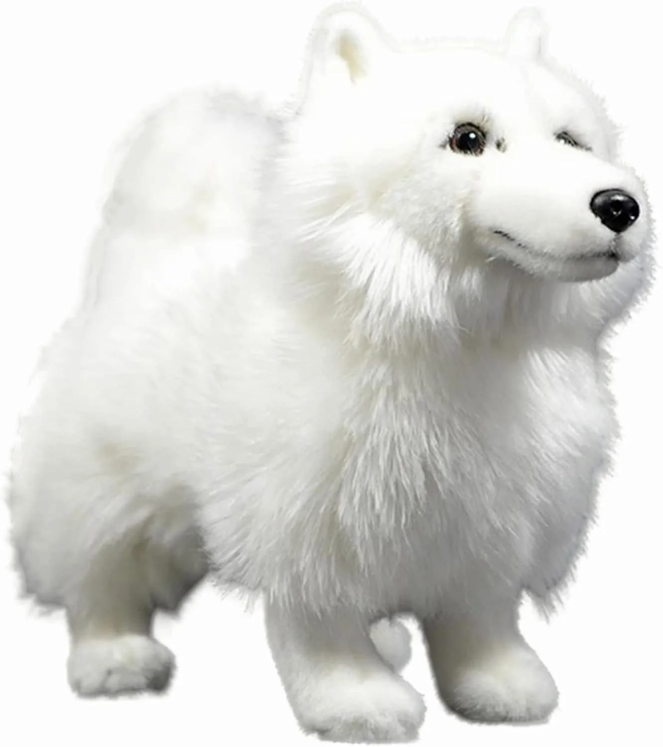lilizzhoumax Samoyed Stuffed Animal,Realistic Dog Plush,Super Soft Plush,Toys for Kids,Lifelike Dog Figure Toy,Girl Toys,Gift for Kids,Valentine’s Day Gift, Home Decor(White 12 inch)