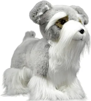 lilizzhoumax Schnauzer Stuffed Animal,Realistic Dog Plush,Super Soft Plush,Toys for Kids,Lifelike Figure Toy,Girl Toys,Gift for Kids,Valentine’s Day Gift, Home Decor(Gray 10.24 inch)