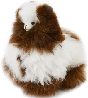 Llama Stuffed Animal - Super Soft Fluffy Baby Alpaca Toy (9 inches, Brown Mix) - Handmade Stuffed Animals & Plushies - Cuddly Llama Gifts