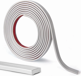 LONGKING 30 ft Peel and Stick Trim, Molding Trim for Walls, Edges, Borders, Backsplash Tile Edge, Flexible and Self Adhesive Trim, Silver