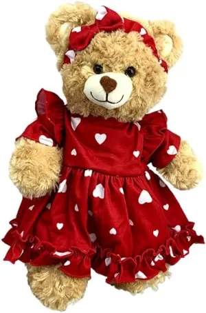 Lotta Love Dress with Headband – Fits Most 6-10 Inch Stuffed Toys, Adorable Plush Outfit for Girls & Boys