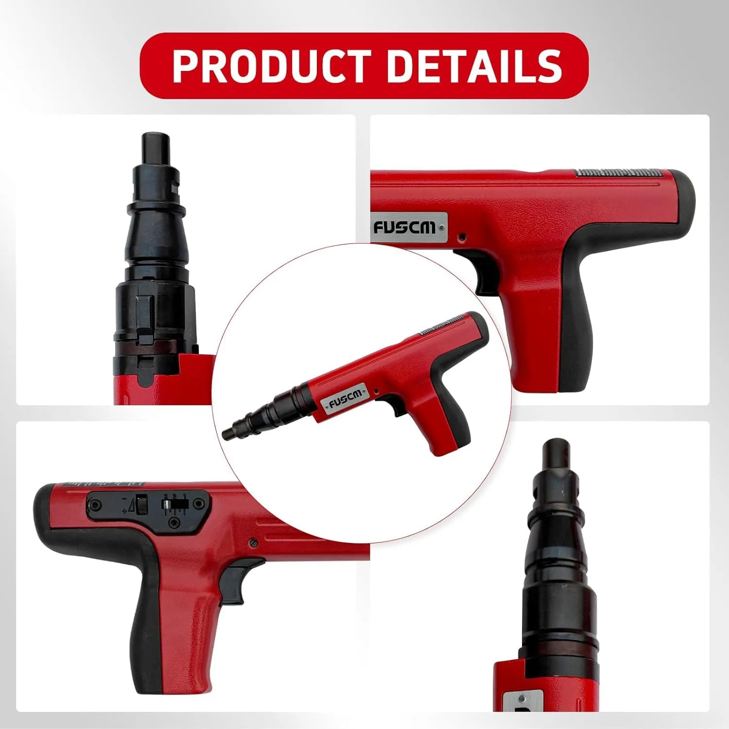 Low Velocity Powder Actuated Tool FV308, Semi-Automatic .27 cal with built in power indicator