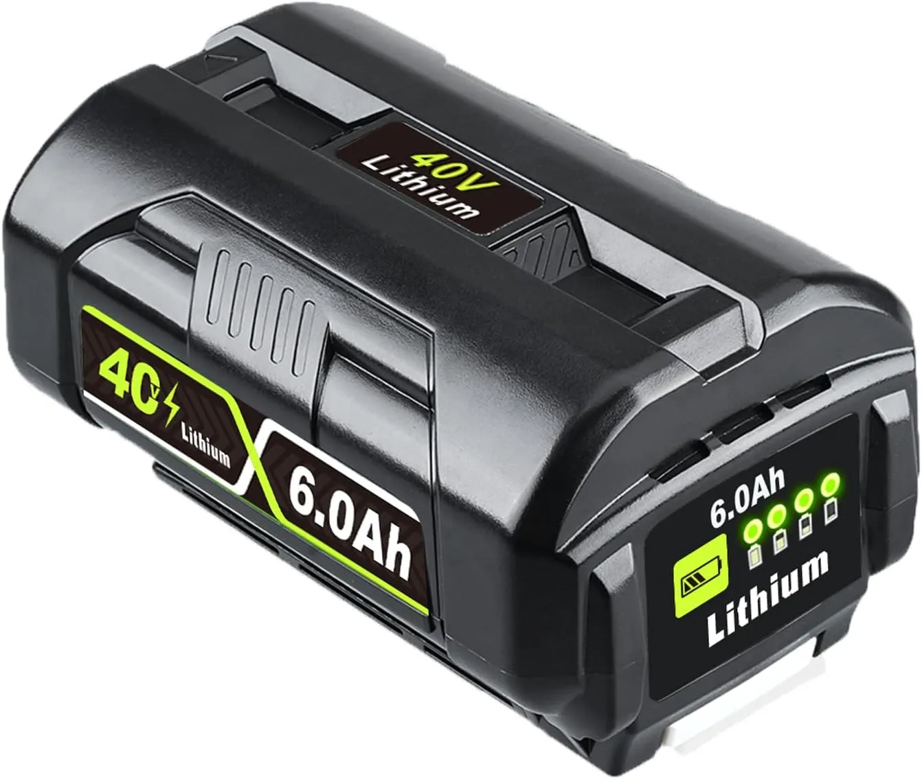 LUMSING 6000mAh Replacement for Ryobi 40V Battery Lithium-ion Compatible with Ryobi Battery 40V Cordless Power Tool Compatible with 40 Volt Battery OP4040 OP40401 OP4026 OP40261 OP4050 OP40201.
