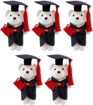 Luxshiny 5 Pieces Bear Bouquet Graduation Bear Decoration Bear Small Bear Decoration Bouquet