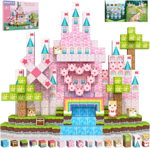 Magnetic Blocks 100 PCS 0.8In Building Blocks, 3  STEM Montessori Sensory Toys, Magnetic Cube for for 3 4 5 6 7 8 9 10 11 12 8-12 Years Old Boys & Girls Birthday Gifts