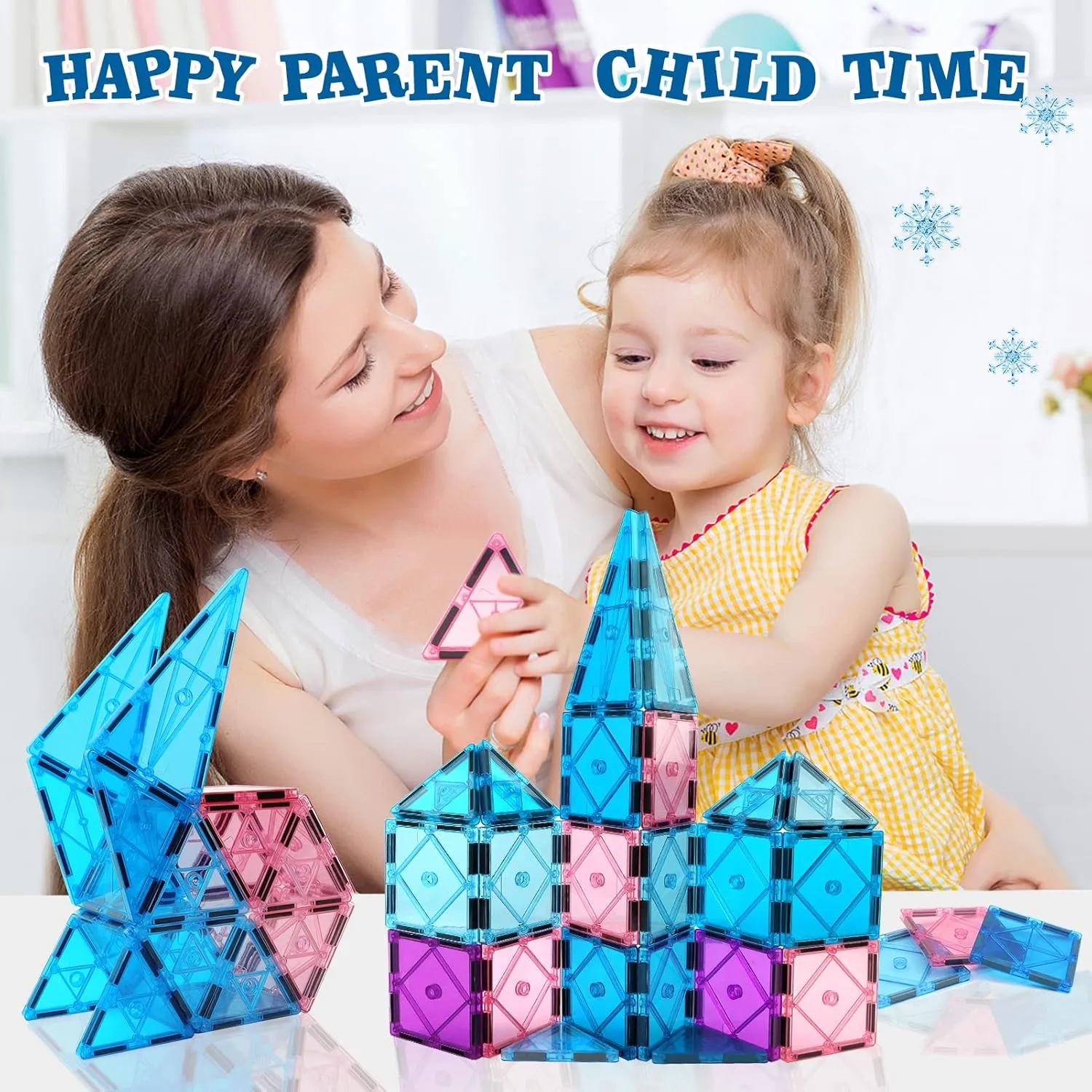 Magnetic Tiles 3D Kids Toys for Girl Age 4-7 Educational Magnetic Building Blocks Girl Toys Age 6-8 Princess Castle Pretend Play Toy for Kids Age 3 4-5 6 8-10 Year Old Boy Birthday Gifts