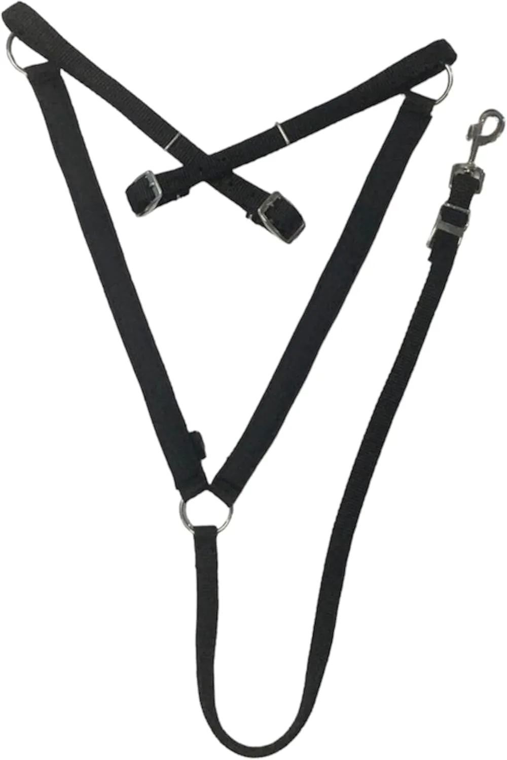 Majestic Ally Nylon Padded Equestrian Browband Headstall, Reins & BreastCollar Set for Horse- Full