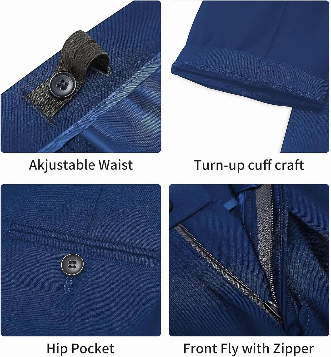 Marvelous World Boys' Formal Slim Fit Suit Set, Adjustable Waist