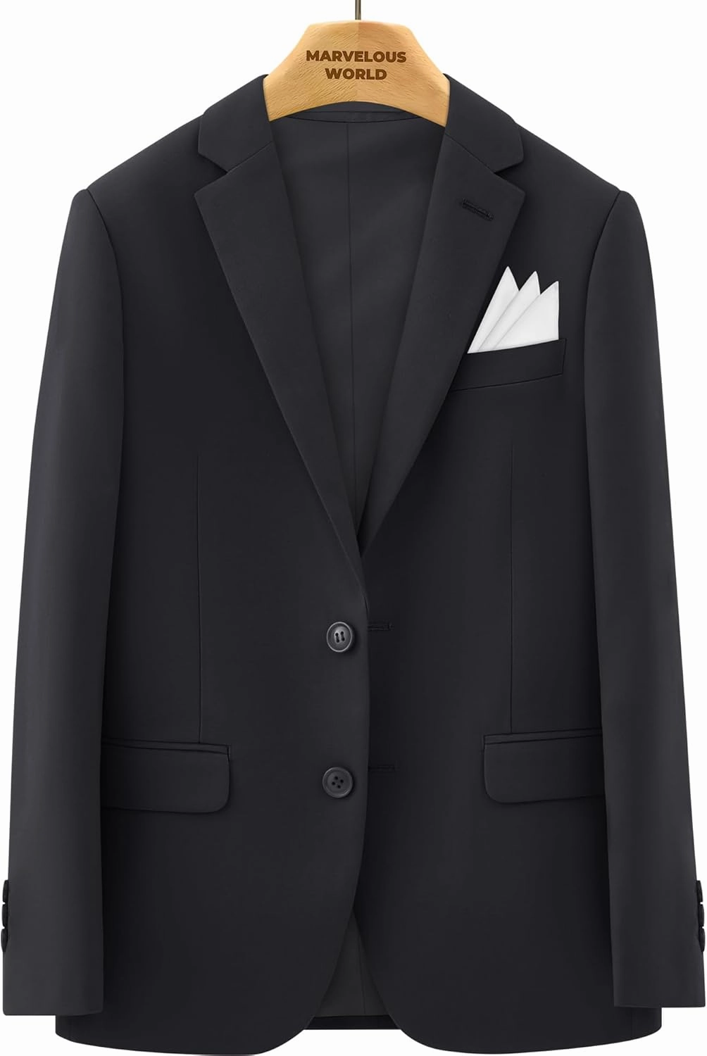 Marvelous World Boys' Formal Slim Fit Suit Set, Adjustable Waist