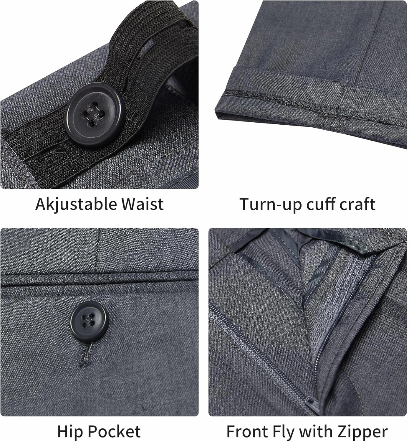 Marvelous World Boys' Formal Slim Fit Suit Set, Adjustable Waist