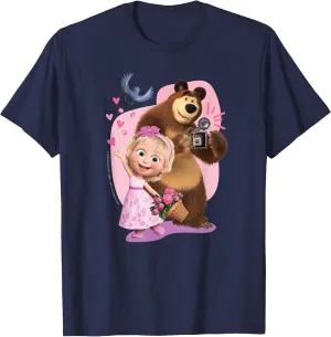 Masha and the Bear. Love Dove T-Shirt