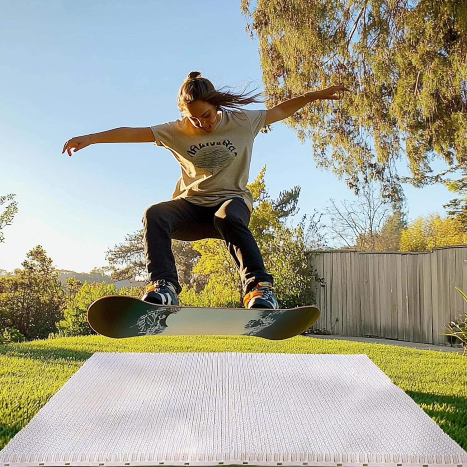 Matace Snowboard Training Mat – Interlocking Freestyle Ski & Snowboard Mat for Off-Snow Trick Practice, Perfect for Home Use Year-Round, Winter Sports Accessories, 2025