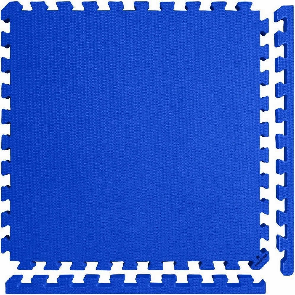 Meister X-THICK 1.5" Interlocking EVA Foam Mats - 2X Cushion for Wrestling, MMA Takedowns & Gymnastics - 2'x2' Tiles