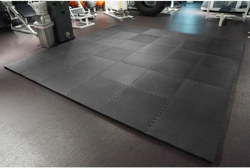 Meister X-THICK 1.5" Interlocking EVA Foam Mats - 2X Cushion for Wrestling, MMA Takedowns & Gymnastics - 2'x2' Tiles