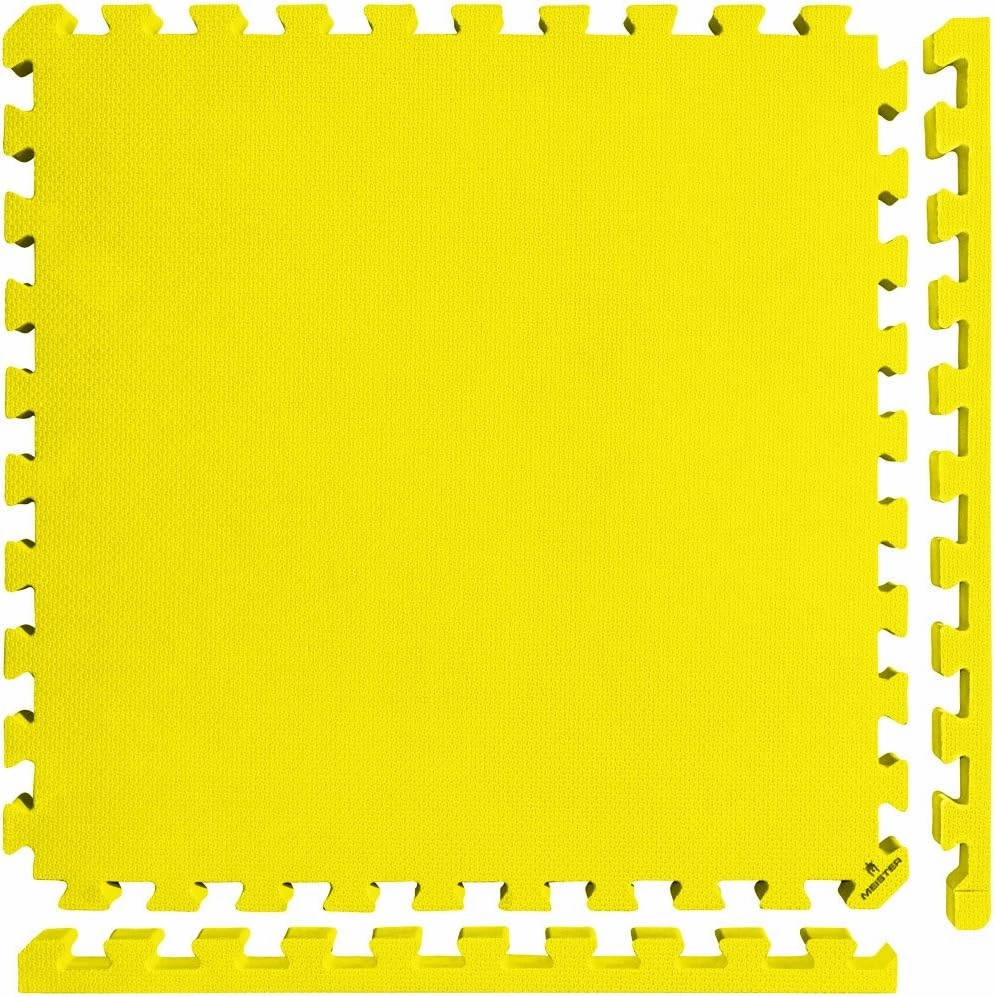 Meister X-THICK 1.5" Interlocking EVA Foam Mats - 2X Cushion for Wrestling, MMA Takedowns & Gymnastics - 2'x2' Tiles