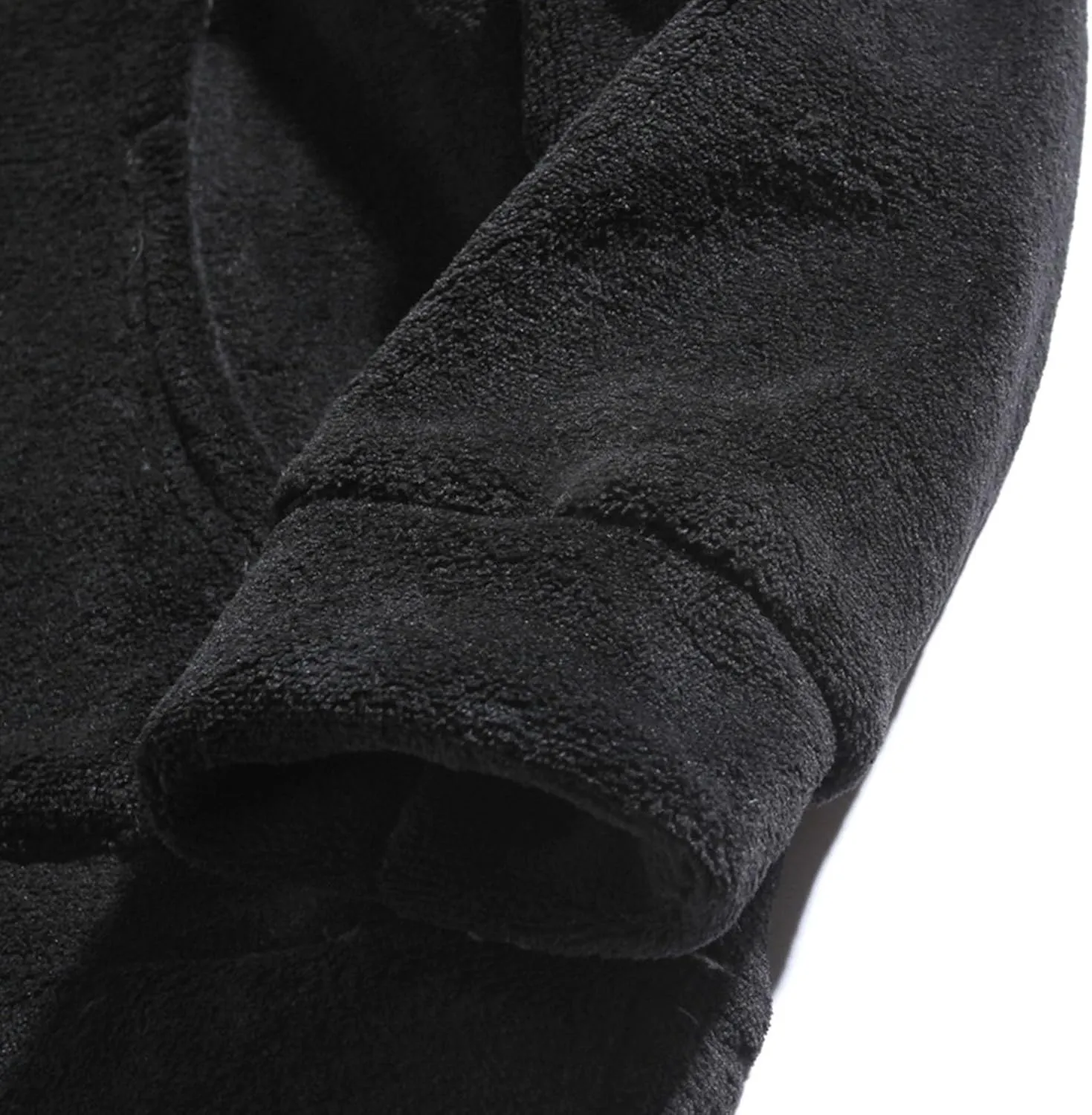 Men's Teddy Bear Ear Hoodies Pullover Oversized Long Sleeve Fuzzy Fleece Hooded Sweatshirts Soft Warm Plush Homewear