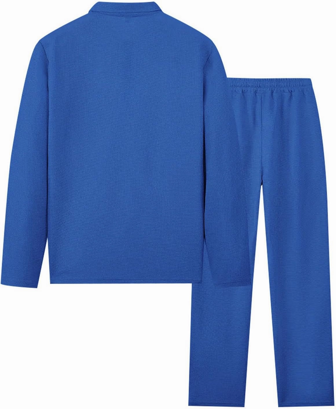 Mens Track Suits 2 Piece Set Waffle Quarter Zip Casual Athletic Jogging Outfits Long Sleeve Track Suits for Men Set