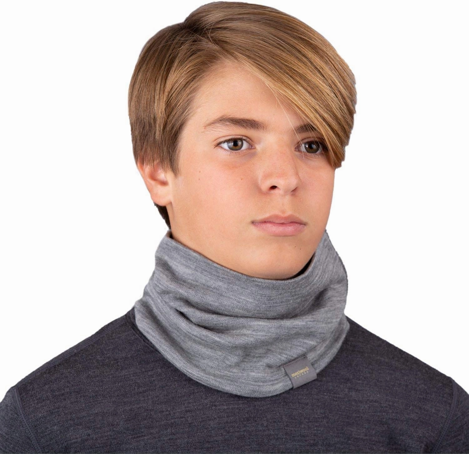 MERIWOOL Kids Merino Wool Neck Gaiter Midweight Winter Neck Warmer