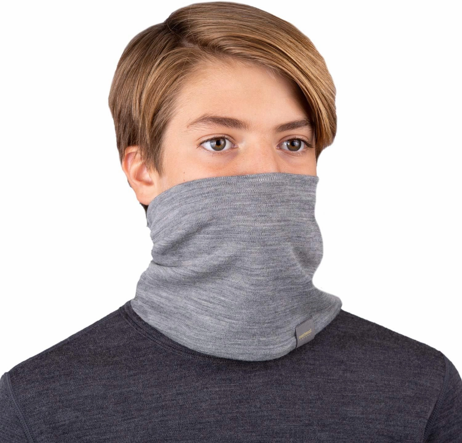 MERIWOOL Kids Merino Wool Neck Gaiter Midweight Winter Neck Warmer
