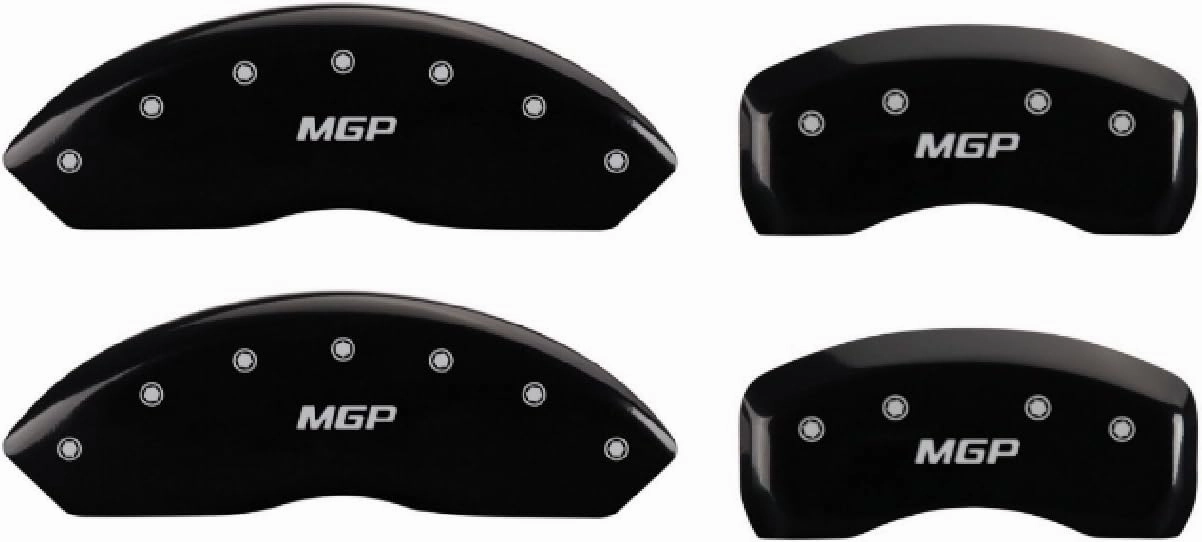 MGP 25144SMGPBK Set of 4 Front and Rear Black Disc Brake Caliper Covers for Land Rover w/ 20" Rims