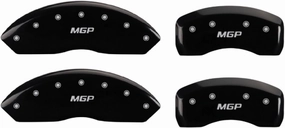 MGP 25144SMGPBK Set of 4 Front and Rear Black Disc Brake Caliper Covers for Land Rover w/ 20" Rims