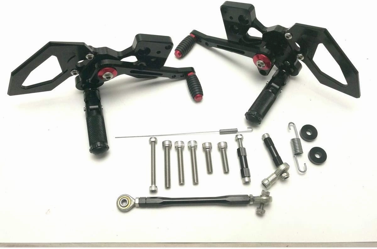 MGP Rearsets (Black) Compatible With 17-18 KAWASAKI Z125PRO