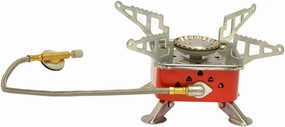 Milisten Lightweight Portable Outdoor Stove Foldable Camping Furnace for Hiking Sturdy Construction Efficient Burn