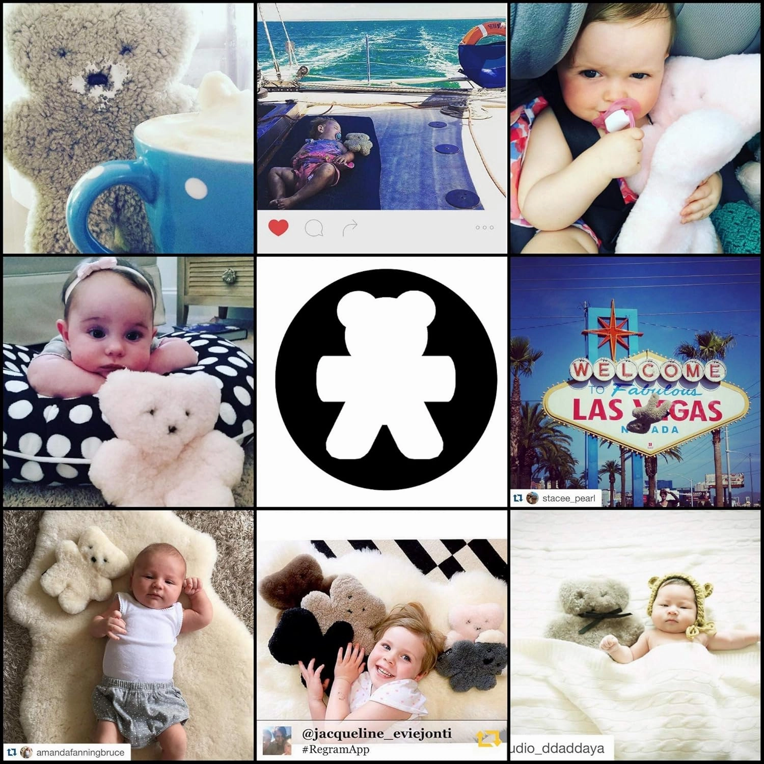 Milk 100% Australian Sheepskin Teddy Bear