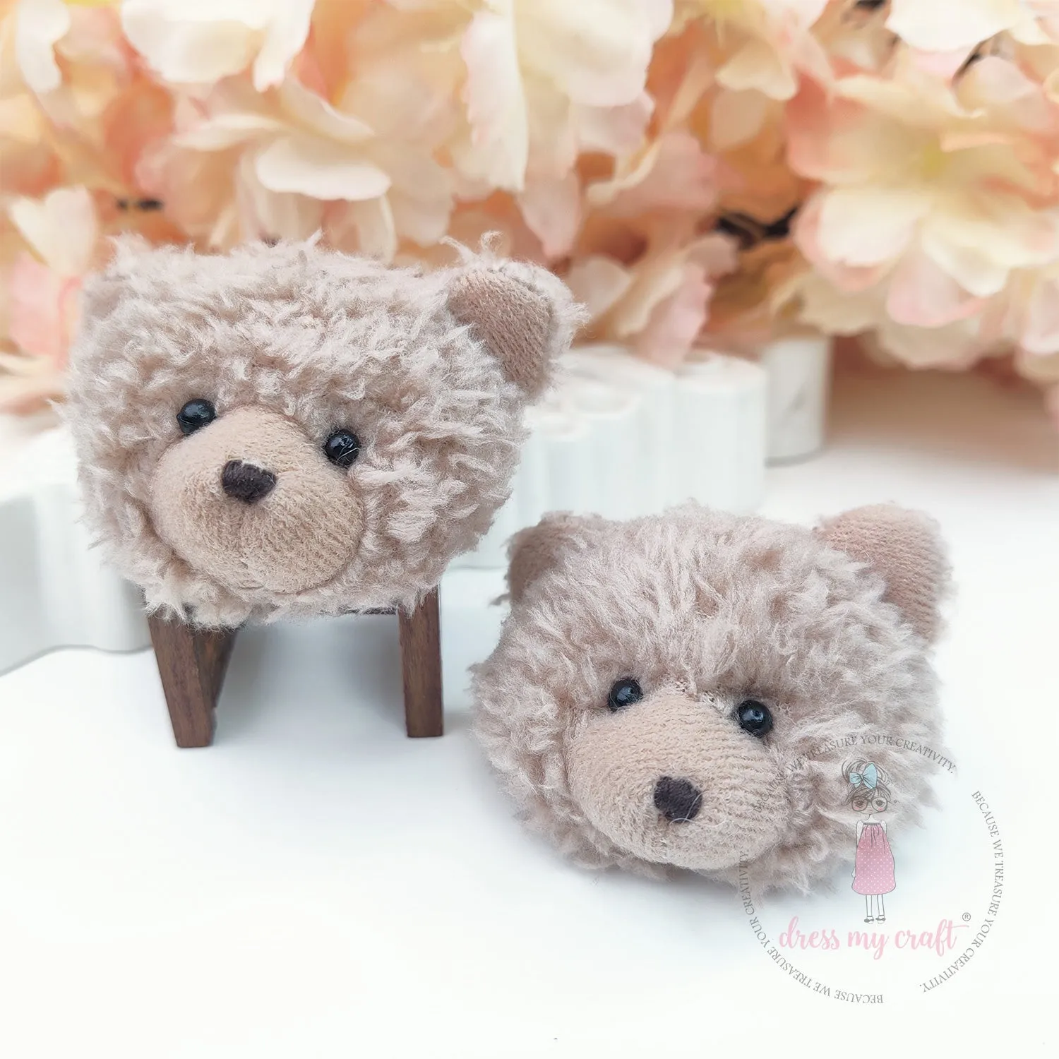 Miniature Snug Teddy Bear Head