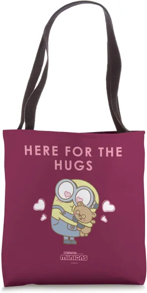 Minions Bob & Tim Here For The Hugs Front And Back Tote Bag