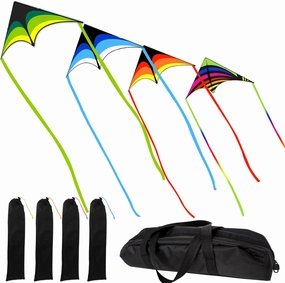 Mint's Colorful Life Delta Kite for Kids & Adults, Extremely Easy to Fly Kite, Best Kites for Beginner