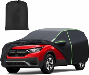 Mixsuper Liner Car Cover for Honda CR-V 1997-2025, Full Car Cover All Weather Car Covers for CRV, Waterproof Outdoor Cover with Zipper Door Reflective Strips