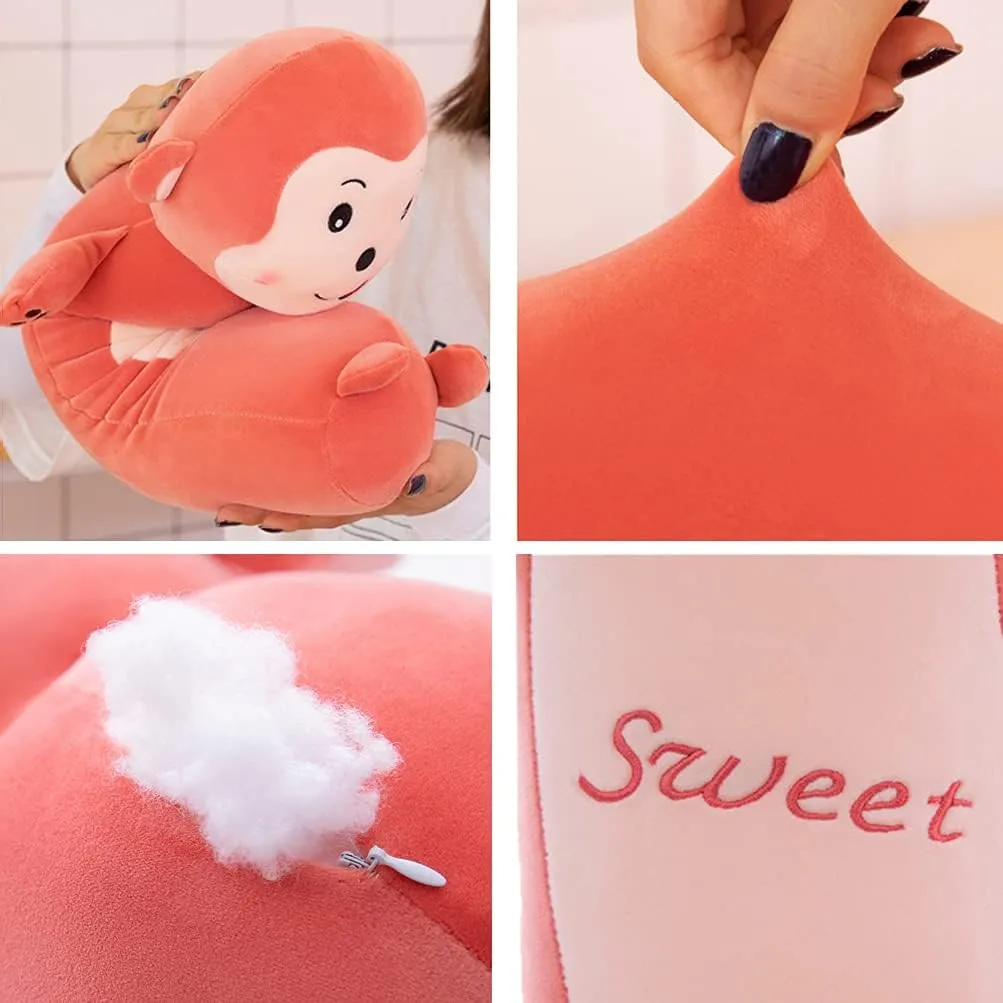 MMTTAO Stuffed Long Monkey Animal Plush Toy 20 Inch Sweet Monkey Stuff Soft Kawaii Plushies Cute Dolls Collection Huggable Sleeping Pillow Cushion Room Decor Gifts for Kids Children Boys Girls, 20Inch