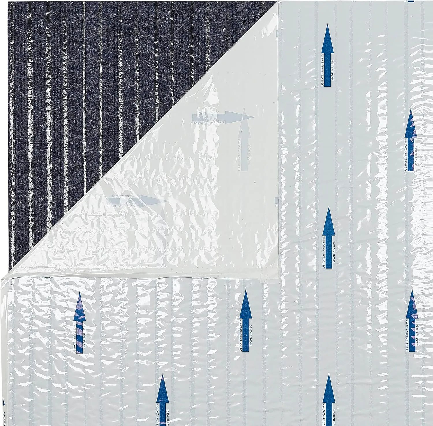 Mohawk Home 24" x 24" Indoor/Outdoor 0.25" Pile Height, Peel and Stick Carpet Tile, Blue Polyester, (15 Tiles) (60 sqft/Box)