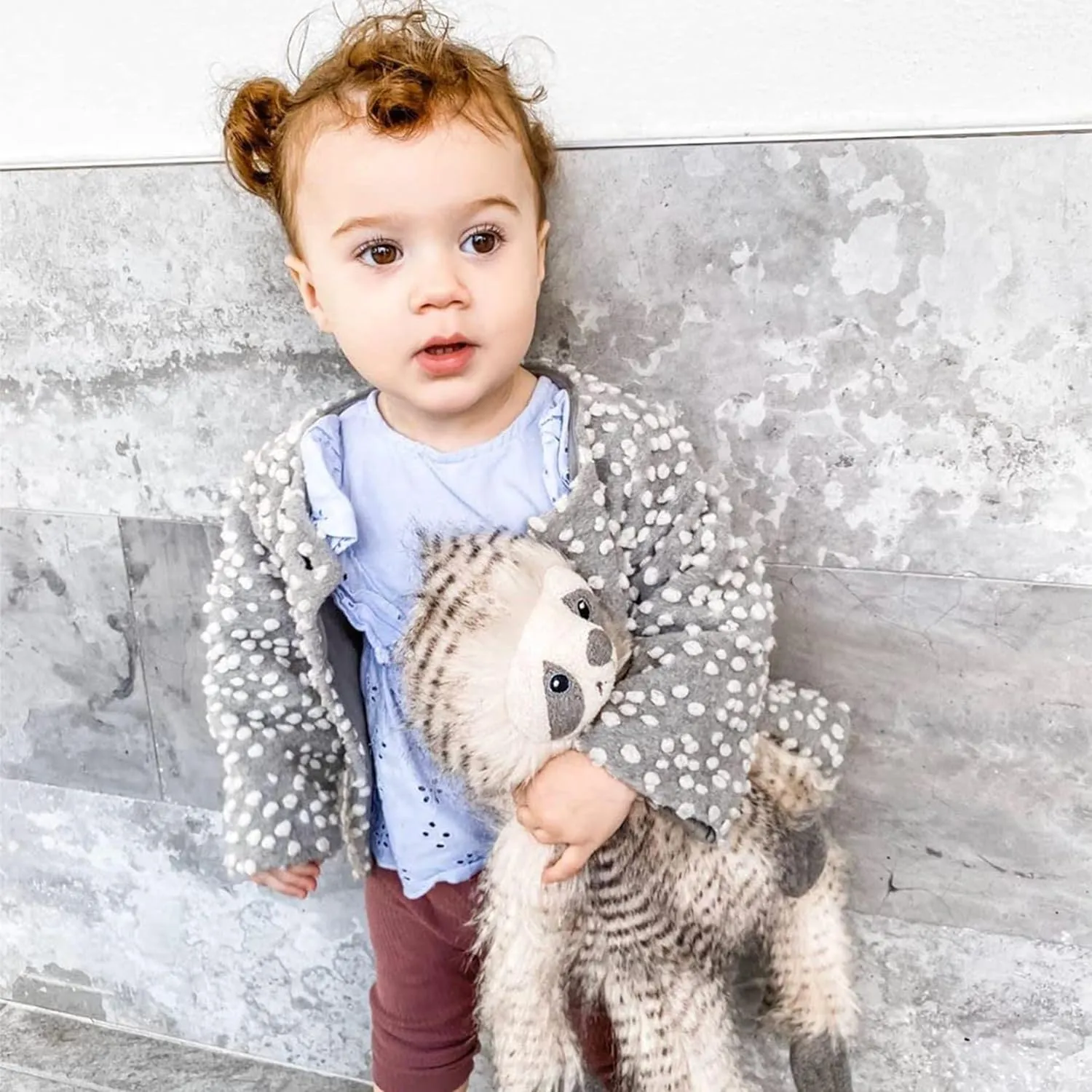 MON AMI Designer Sloth Stuffed Animal – 18”, Natural Look Alike, Soft & Cuddly, Use as Toy or Nursery Room Decor, Great Gift for Kids of All Ages