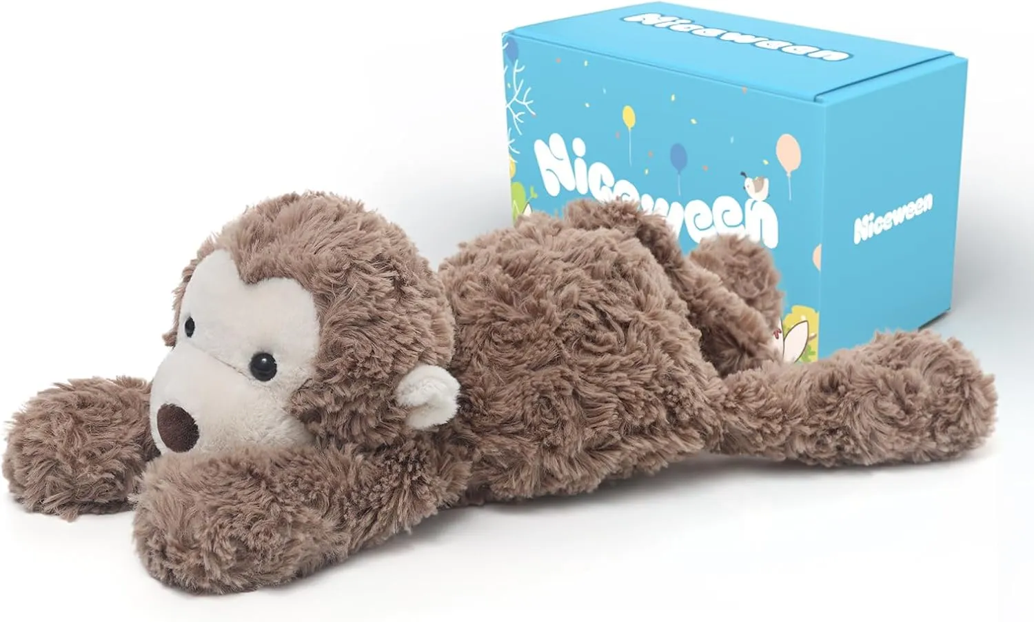 Monkey Stuffed Animal Cute Plush Toy Soft Monkey Plush Pillow Stuffed Plushies Doll Gifts for Girls Boys Adults