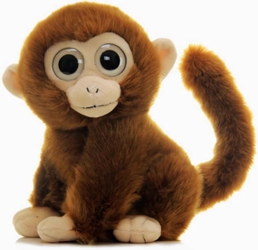 Monkey Plush Toy Weighted Golden Monkey Stuffed Animal Plushie Gifts for Kids Boys Girls Adult 7.5 inch