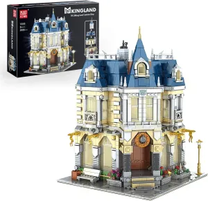 Mould King Architecture Mini House Building Sets with LED Lights, Amusement Park Model Building Blocks Toy, Collectible House Models 11005 Micro Blocks Building Sets for Adults and Kids 8 (2805 PCS)