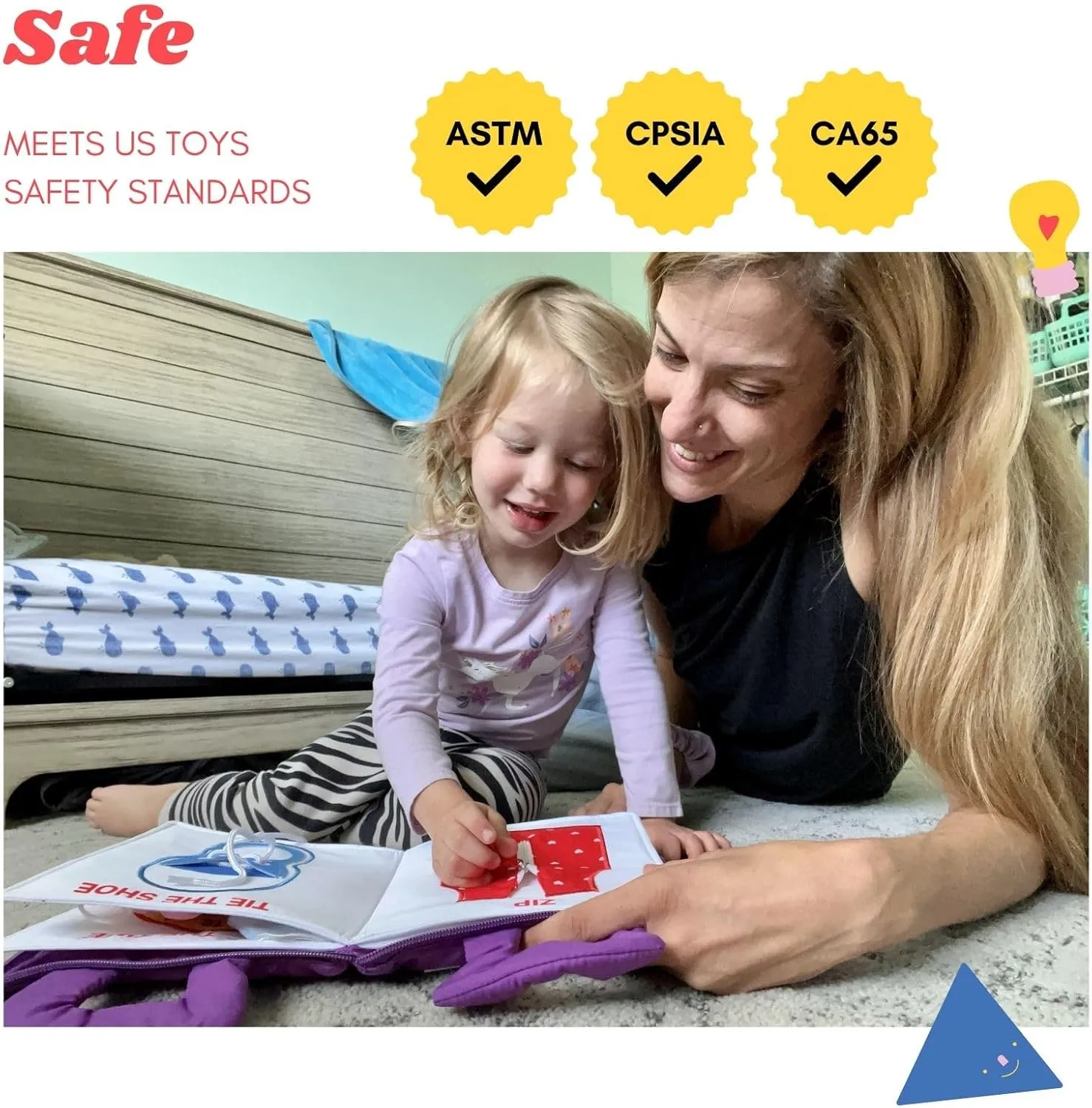 My Quiet Book - Toddler Travel Essential, Car Plane Activity Books, Montessori Busy Board Book, Airplane Toys for Toddlers 1-3, Gifts for 1 2 3 4 Year Old Girl, Birthday Gifts Toys Age 2-4