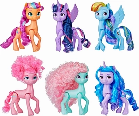 MY LITTLE PONY Dolls Rainbow Celebration, 6 Pony Figure Set, 5.5-Inch Dolls, Toys for 3 Year Old Girls and Boys, Unicorn Toys (Amazon Exclusive)