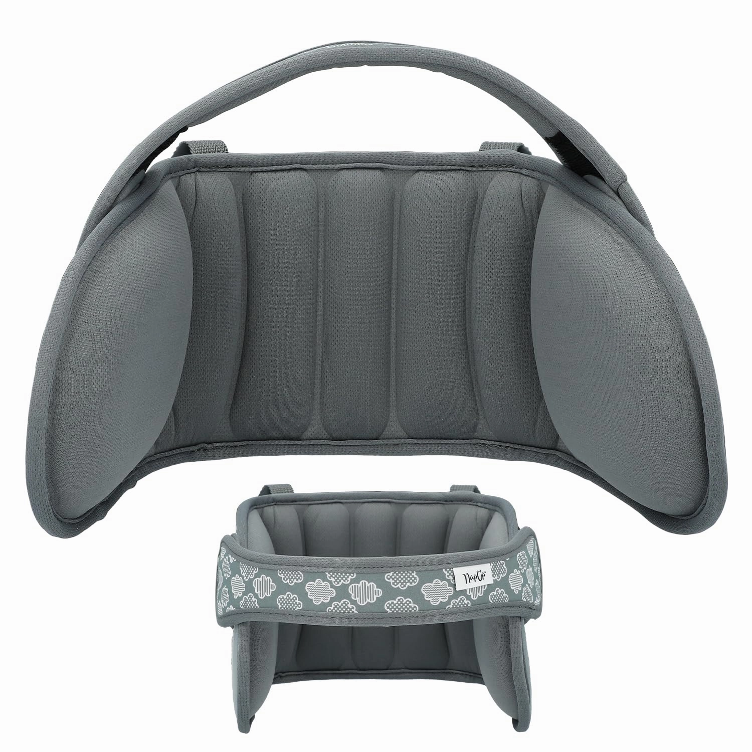 NAPUP Toddler Head Strap for Car Seat – Adjustable Polyester Carseat Head Strap for Sleeping Child (Grey)