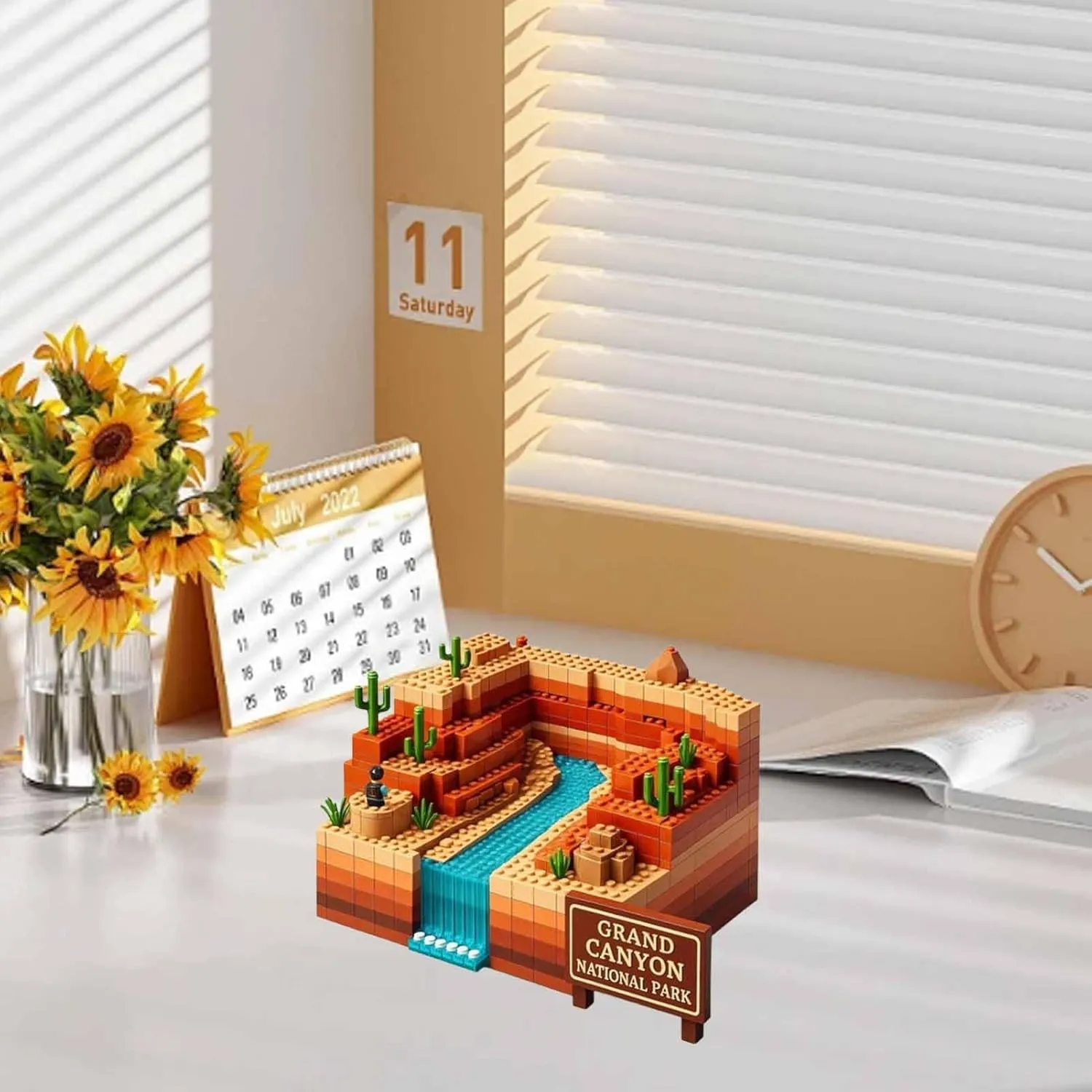 National Parks Building Blocks, Park Block Puzzle, DIY Building Set, Scenic Brick Model, Nature Landscape Architecture Display Kit for Collectors and Travel Lovers(#a)