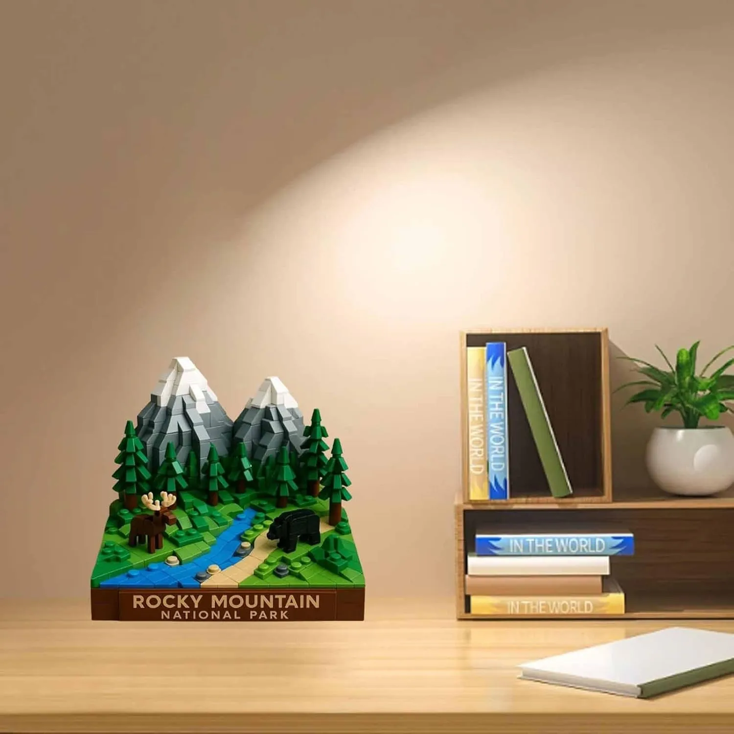 National Parks Building Blocks, Park Block Puzzle, DIY Building Set, Scenic Brick Model, Nature Landscape Architecture Display Kit for Collectors and Travel Lovers(#a)