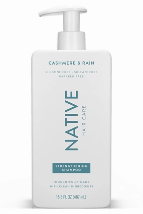 Native Cashmere & Rain Strengthening Shampoo and Conditioner Set 16.5 oz each, Blue