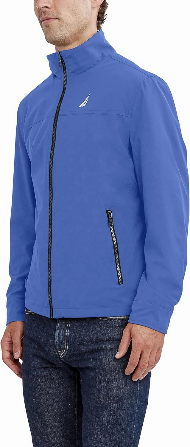 Nautica Men's Lightweight Windbreaker Jacket-Water-Resistant, Ideal for Golf, Hiking, Boating Adventures & Casual Wear