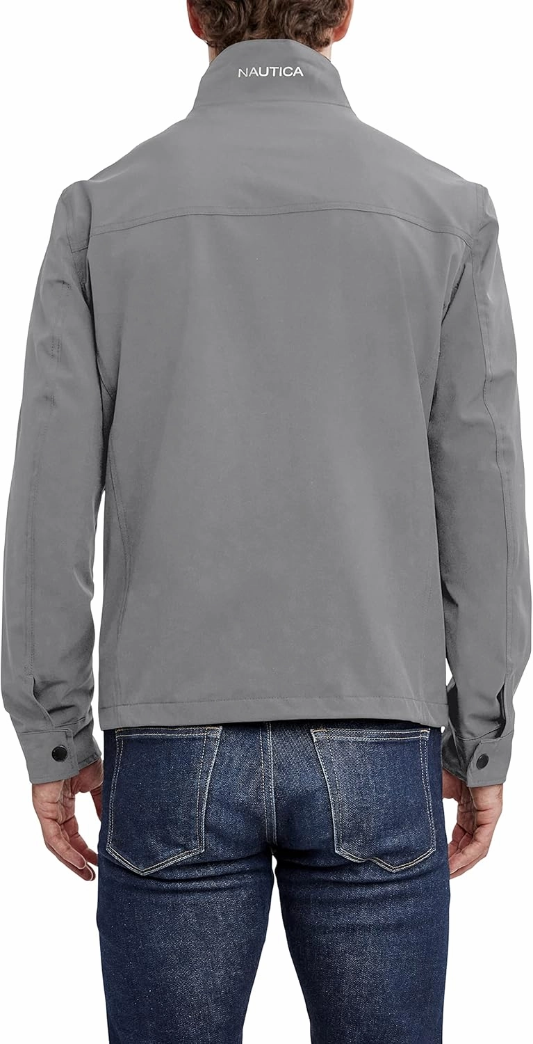Nautica Men's Lightweight Windbreaker Jacket-Water-Resistant, Ideal for Golf, Hiking, Boating Adventures & Casual Wear
