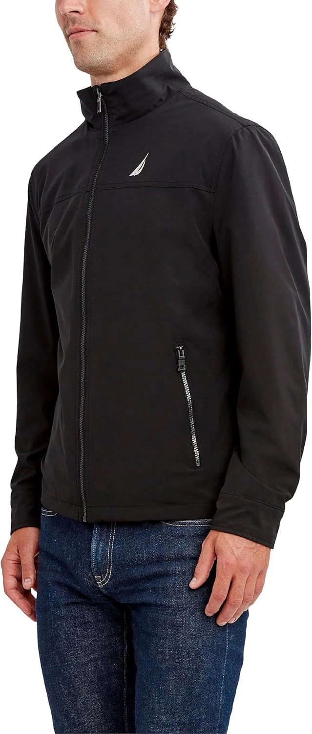 Nautica Men's Lightweight Windbreaker Jacket-Water-Resistant, Ideal for Golf, Hiking, Boating Adventures & Casual Wear